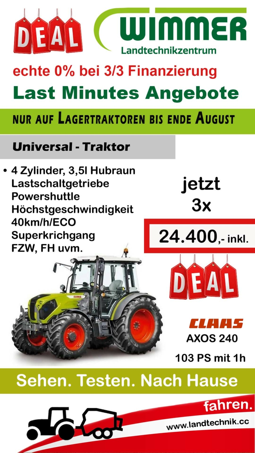 Summer Deal AXOS Universaltraktor